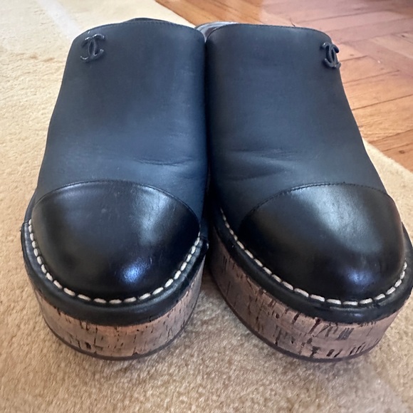 Chanel Cap Toe Cork Clog - Picture 5 of 8